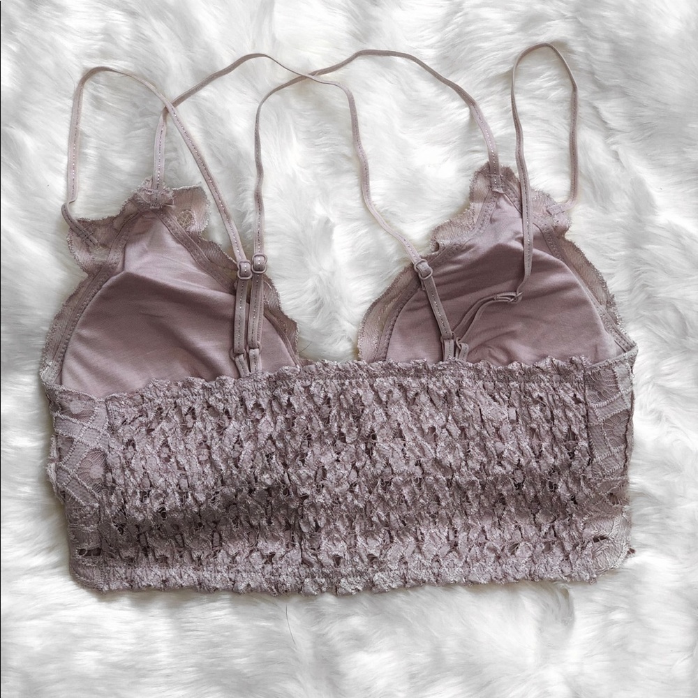 RESTOCKED Lena Crochet Lace Bralette - Violet Gray - Picture 5 of 5